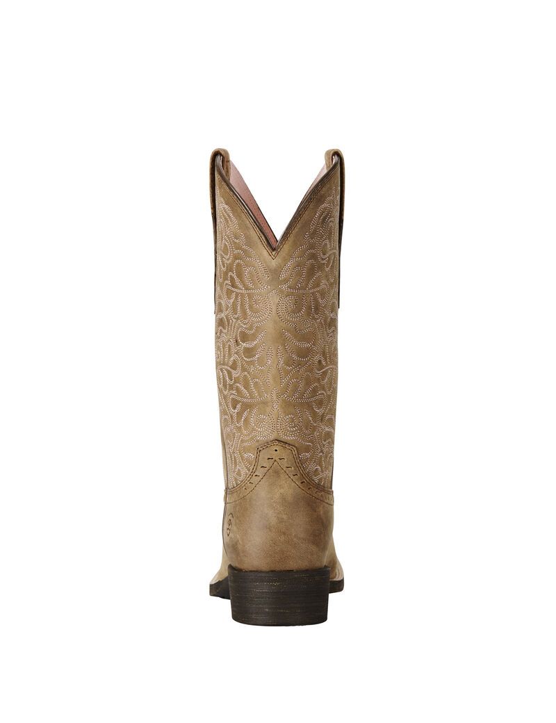 Bottes Western Ariat Round Up Remuda Marron Femme | LUV-27968157