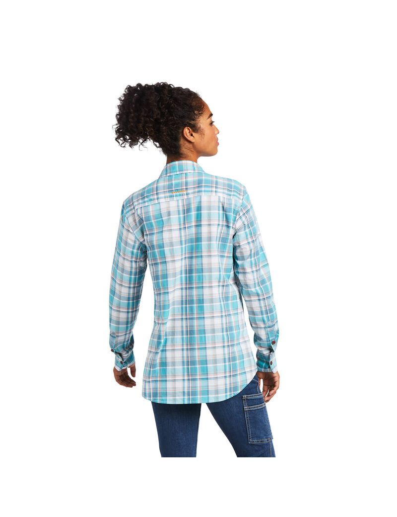 Vêtements De Travail Ariat Rebar Made Tough DuraStretch Travail Shirts Multicolore Femme | SZJ-10851121