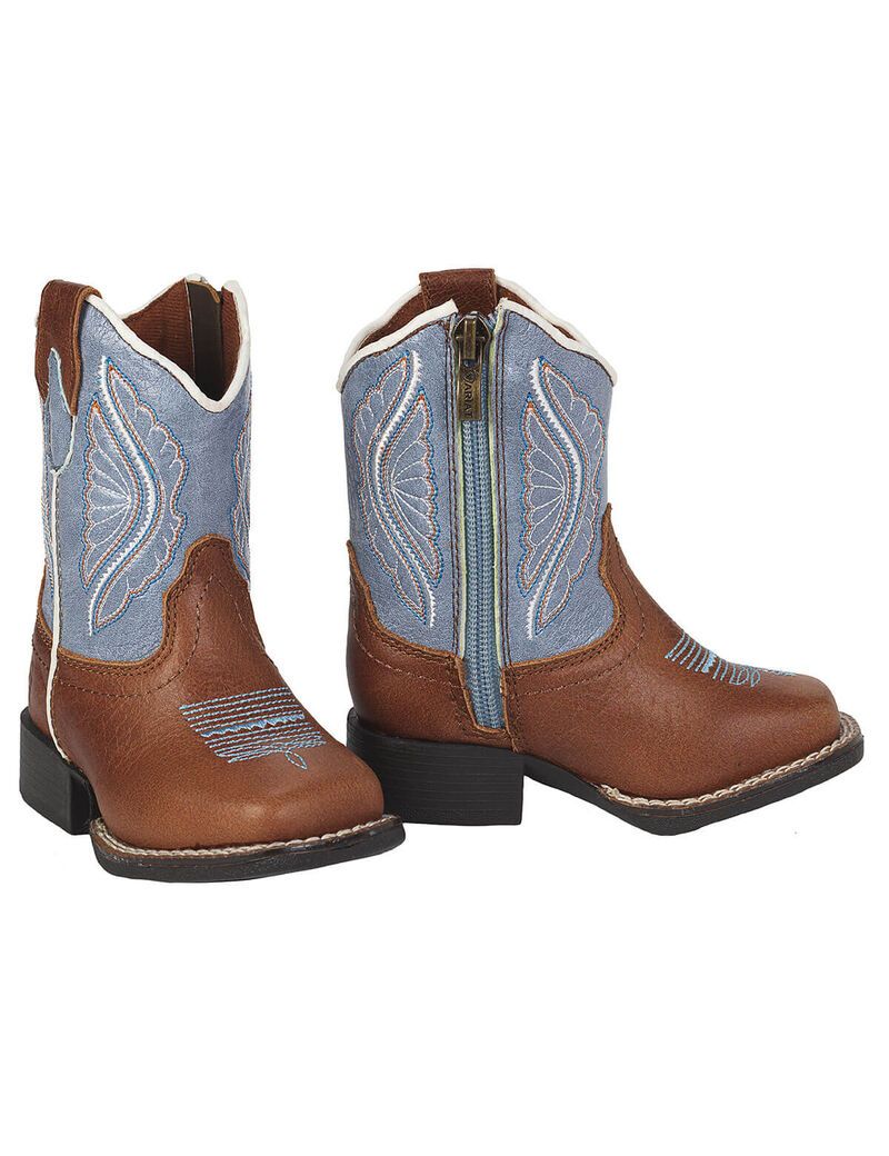 Bottes Western Ariat Stompers Shelby Marron Enfant | FIS-48574623