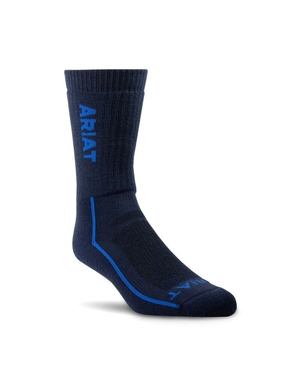 Vêtements De Travail Ariat Heavyweight Merino Laine Steel Embout Performance Travail Socks Bleu Marine Femme | YEM-58824747