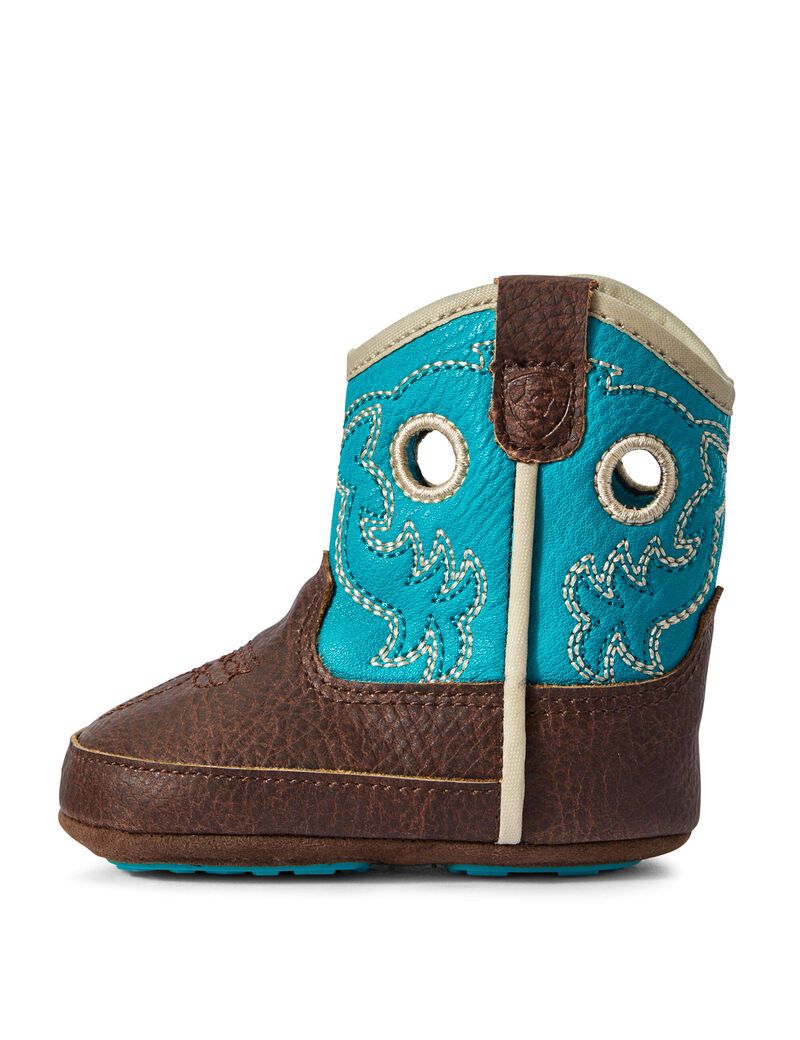 Bottes Western Ariat Stompers Boston Turquoise Turquoise Clair Enfant | JKB-80702892