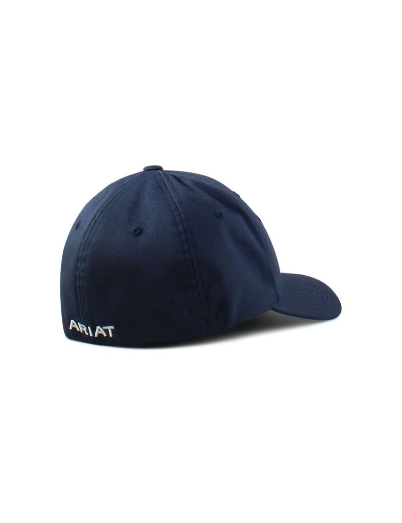 Casquettes Ariat Usa flag patch shield Bleu Marine Homme | ACP-02259011