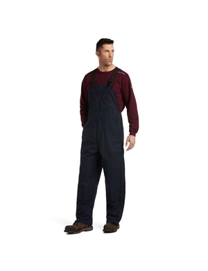 Pantalon Bib Ariat FR Insulated 2.0 Bleu Marine Homme | COW-84469049