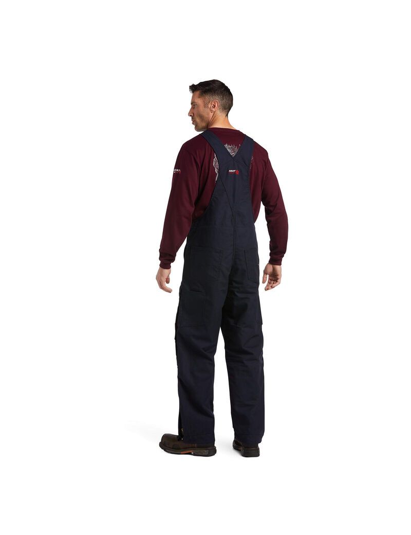 Pantalon Bib Ariat FR Insulated 2.0 Bleu Marine Homme | COW-84469049