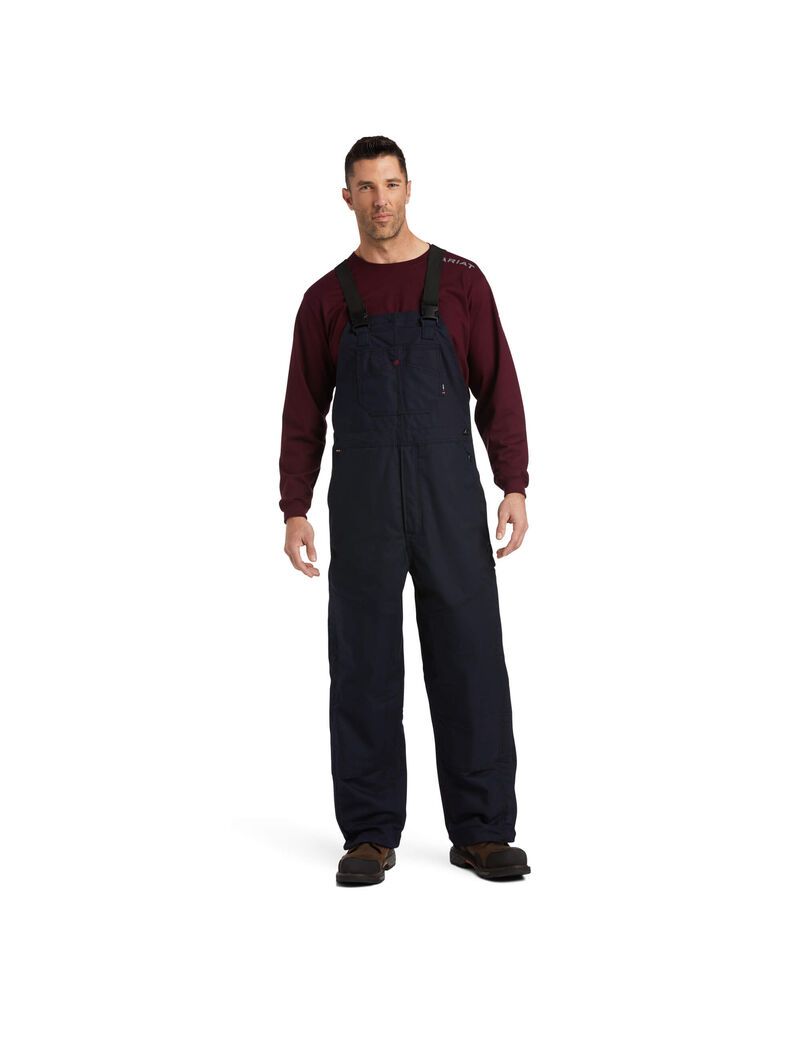 Pantalon Bib Ariat FR Insulated 2.0 Bleu Marine Homme | COW-84469049