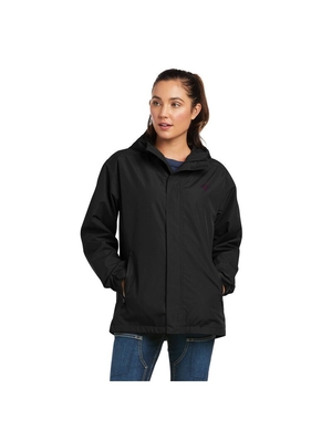 Vêtements De Travail Ariat Rebar Stormshell Logo Imperméables Jackets Noir Violette Femme | TLU-95281332