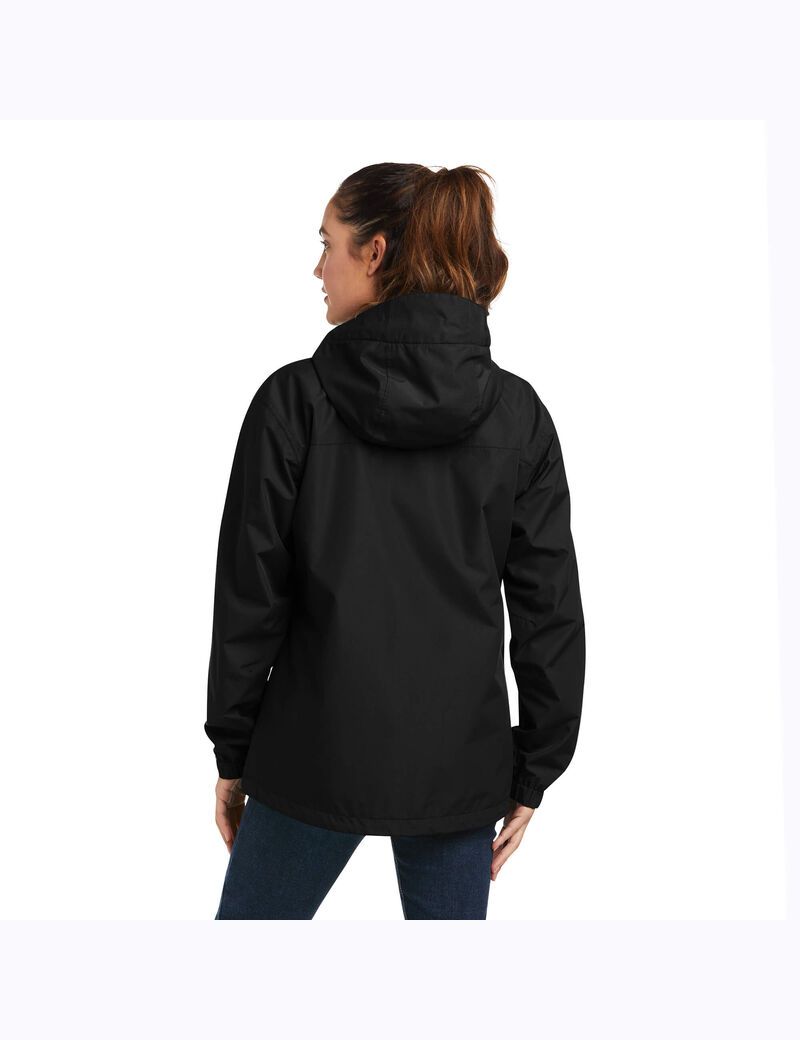 Vêtements De Travail Ariat Rebar Stormshell Logo Imperméables Jackets Noir Violette Femme | TLU-95281332