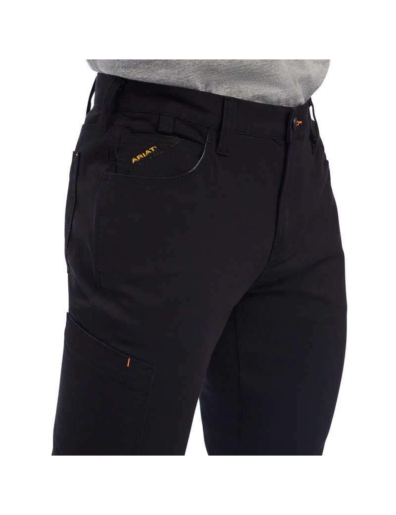 Pantalon Ariat Rebar M7 DuraStretch Made Tough Droit Noir Homme | BMF-00325871