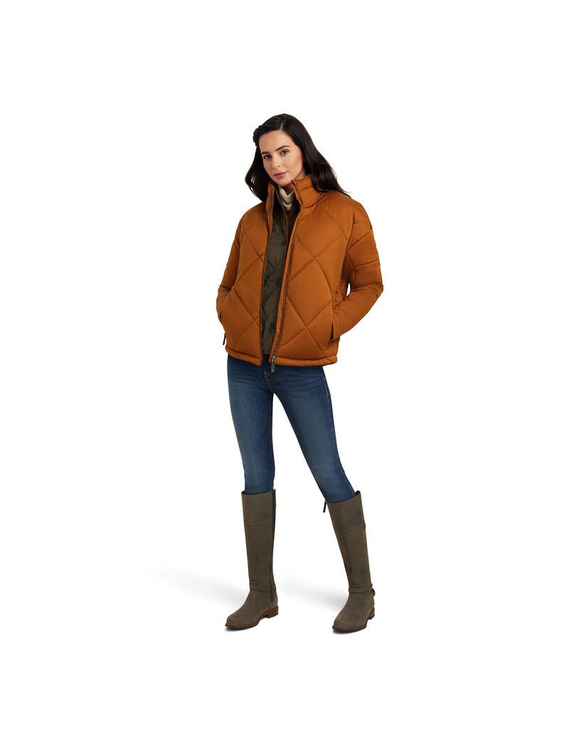 Vestes Ariat Adena Insulated Marron Femme | ZRS-26357517