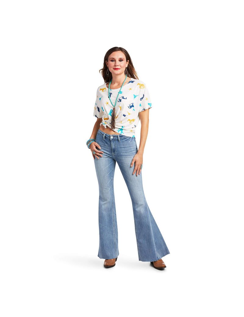 Hauts Ariat Mojave Tee Multicolore Femme | VOF-86901668