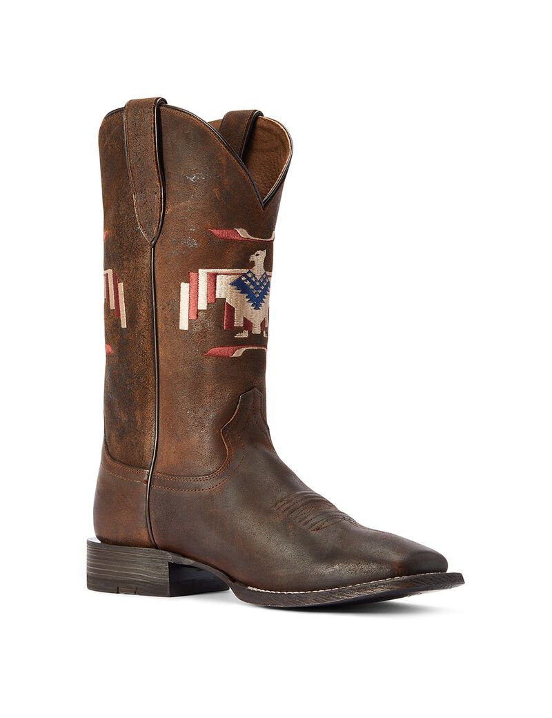 Bottes Western Ariat Circuit Thunderbird Chimayo Marron Homme | VOA-71902486