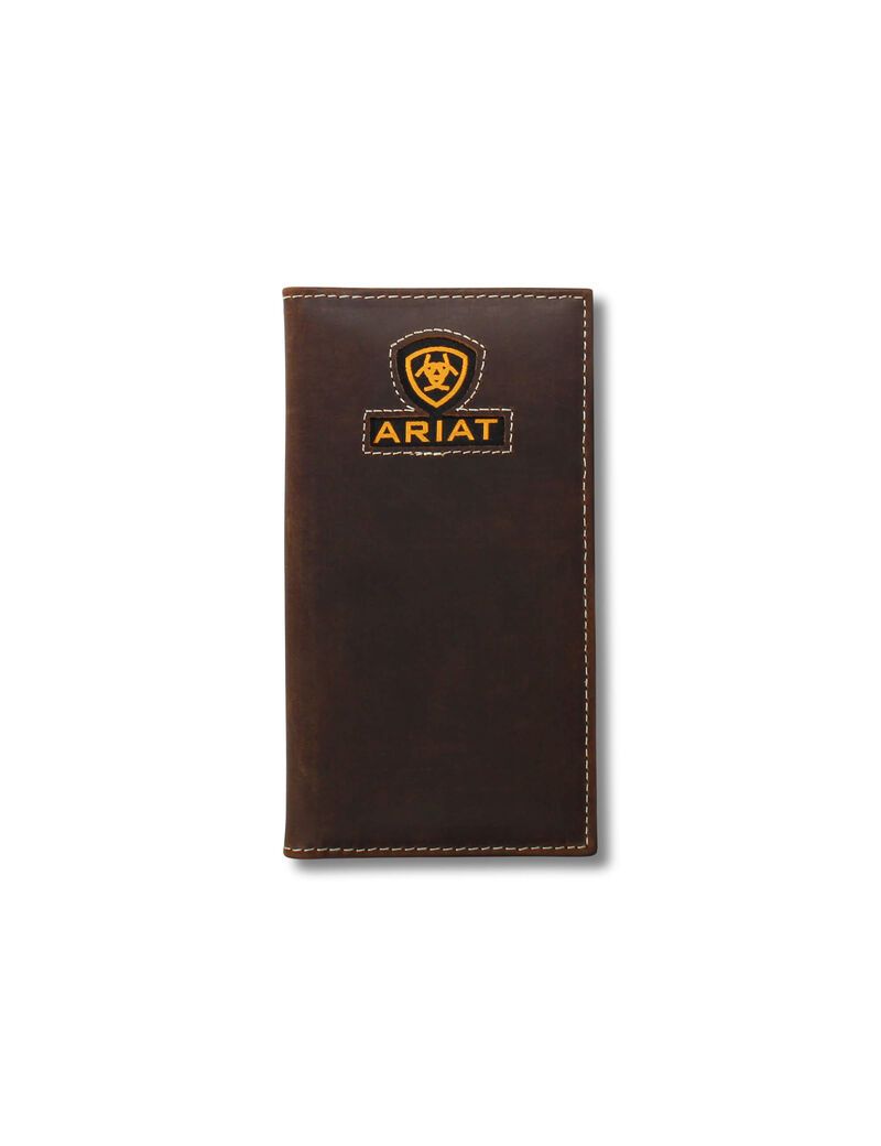 Portefeuilles Ariat Yellow logo rodeo Marron Homme | HJA-12834133