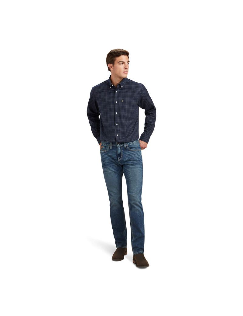 Chemises De Costume Ariat Clement Bleu Marine Homme | LDV-89358076