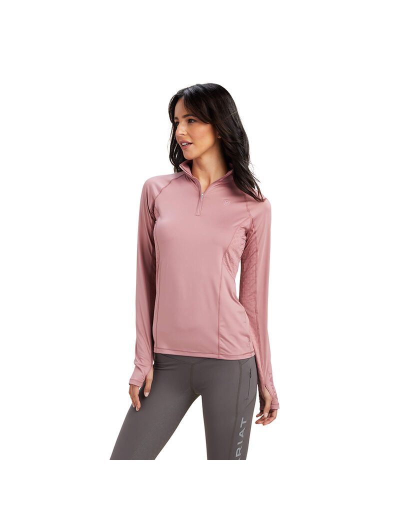 Couches Intermédiaires Ariat Lowell 2.0 1/4 Zip Rose Femme | KMQ-56558036