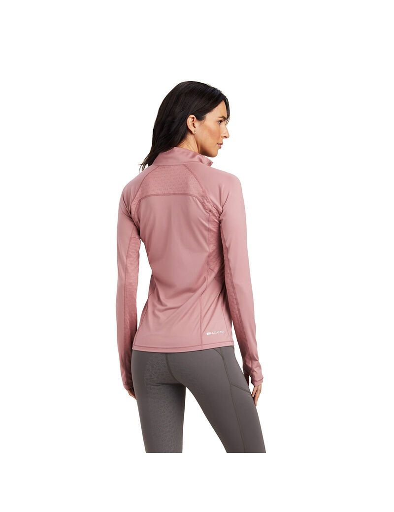 Couches Intermédiaires Ariat Lowell 2.0 1/4 Zip Rose Femme | KMQ-56558036