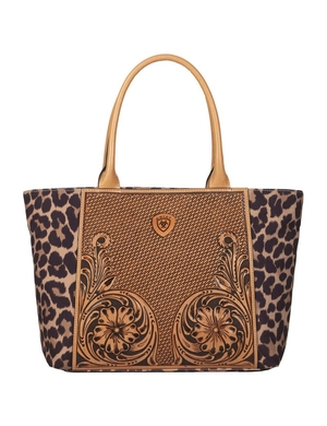 Sacs Ariat Leopard tote Marron Femme | EVM-88947188