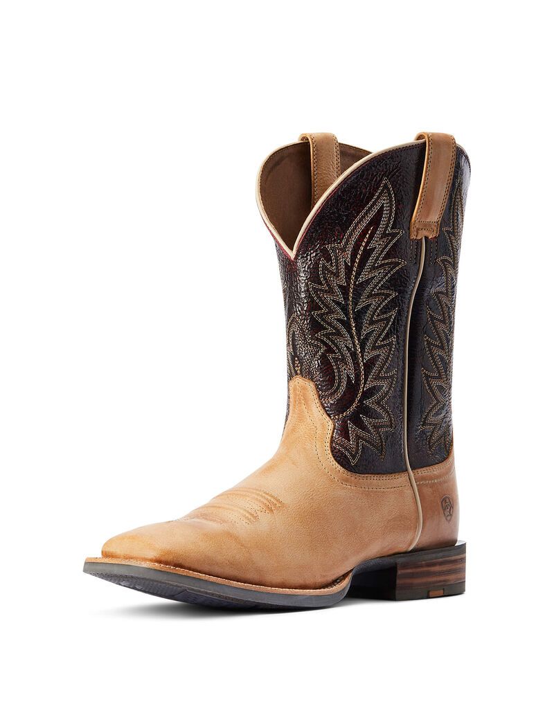 Bottes Western Ariat Ridin High Marron Homme | OAE-31634929