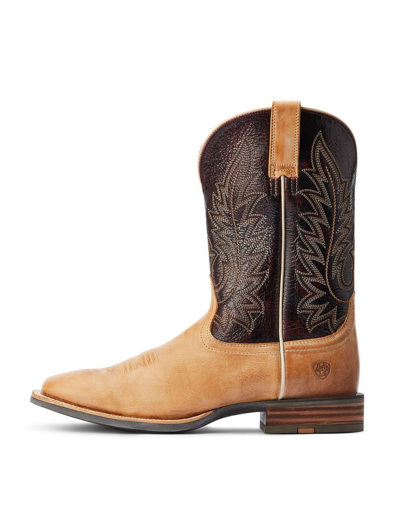 Bottes Western Ariat Ridin High Marron Homme | OAE-31634929