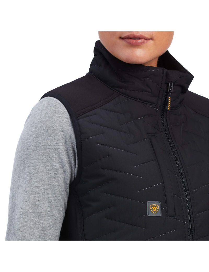 Vêtements De Travail Ariat Rebar Cloud 9 Vest Noir Femme | ZPQ-18486336