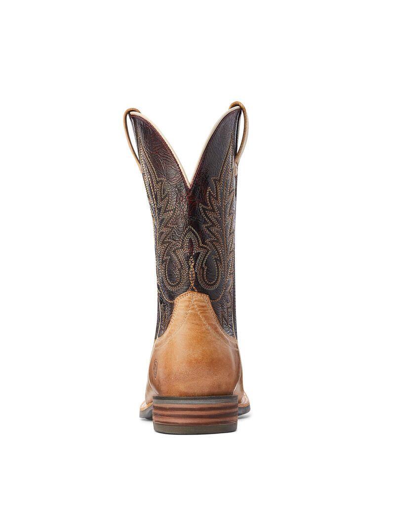 Bottes Western Ariat Ridin High Marron Homme | OAE-31634929