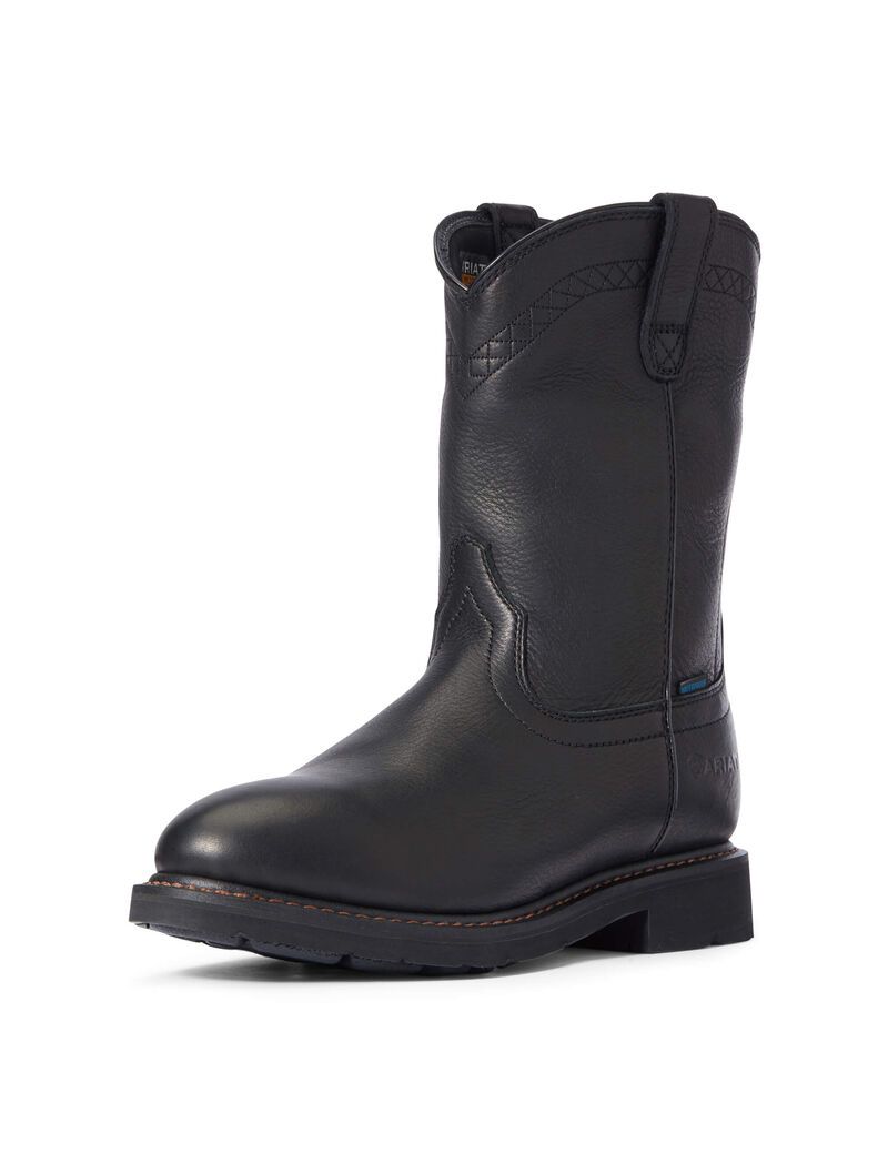 Bottes Imperméables Ariat Sierra Travail Noir Homme | VUM-60748755