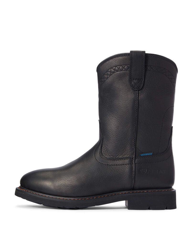 Bottes Imperméables Ariat Sierra Travail Noir Homme | VUM-60748755