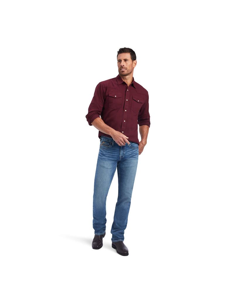 Chemises De Costume Ariat Jurlington Retro Fit Chocolat Homme | OUH-23735611