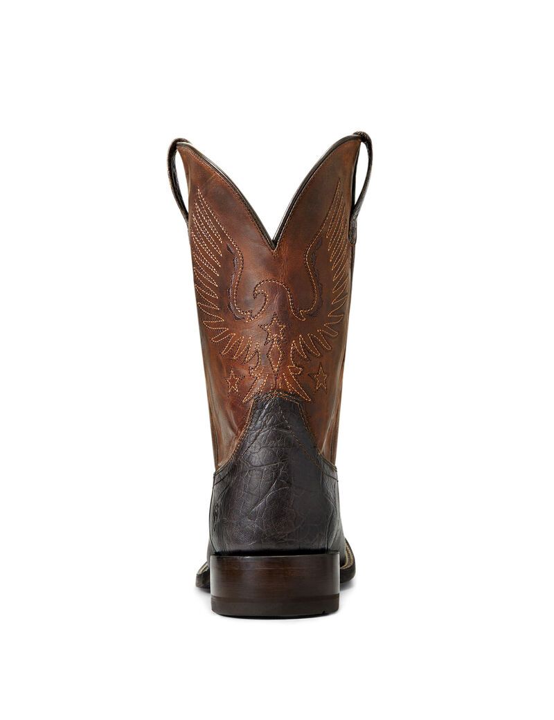 Bottes Western Ariat Circuit Eagle Marron Homme | MWF-18536175