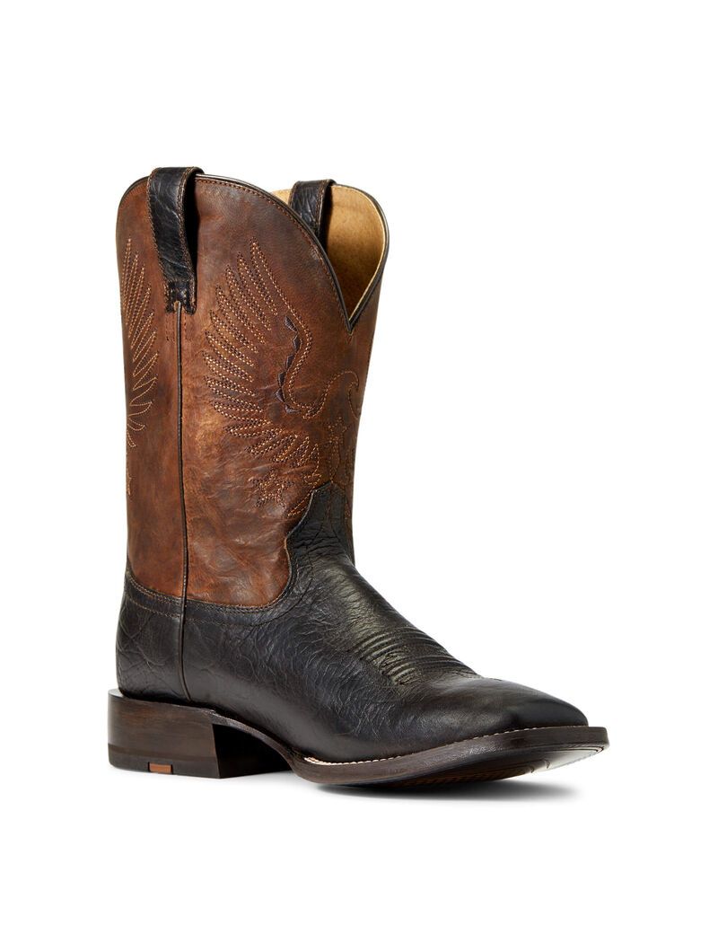 Bottes Western Ariat Circuit Eagle Marron Homme | MWF-18536175