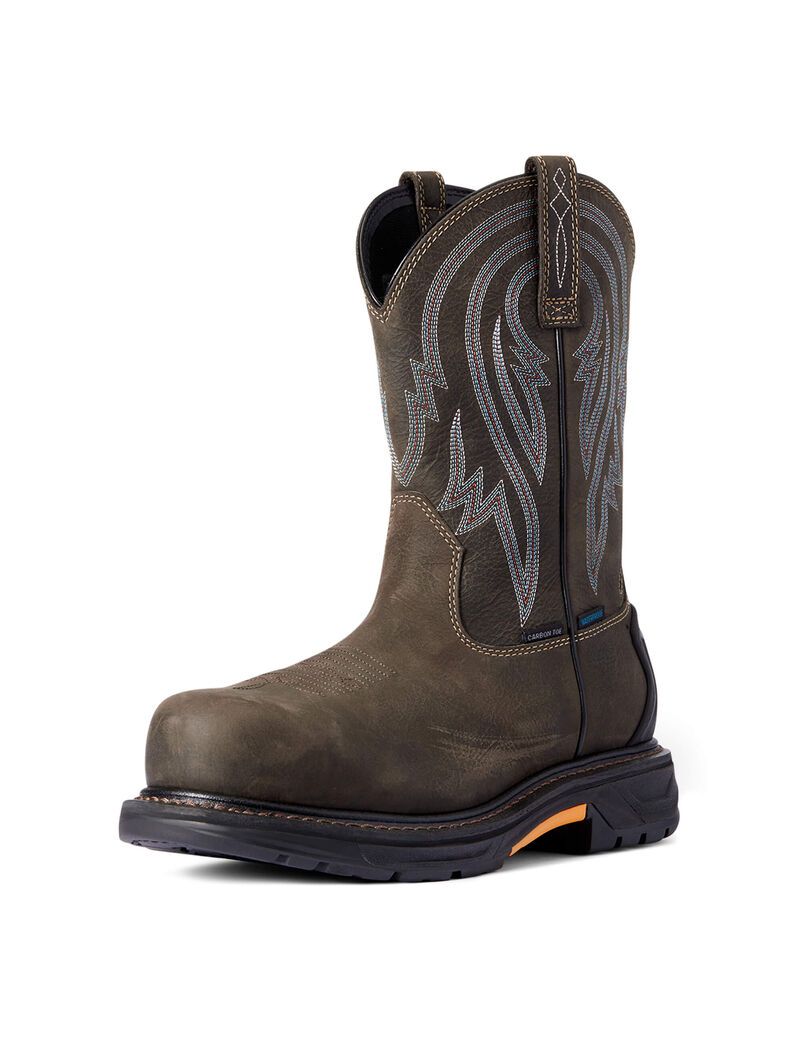 Bottes Imperméables Ariat WorkHog XT Tumbleweed Carbon Embout Travail Cafe Homme | MFX-55858257