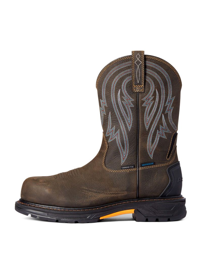 Bottes Imperméables Ariat WorkHog XT Tumbleweed Carbon Embout Travail Cafe Homme | MFX-55858257