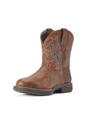 Bottes Western Ariat Anthem Round Embout Shortie Cuivre Femme | RQO-39319143