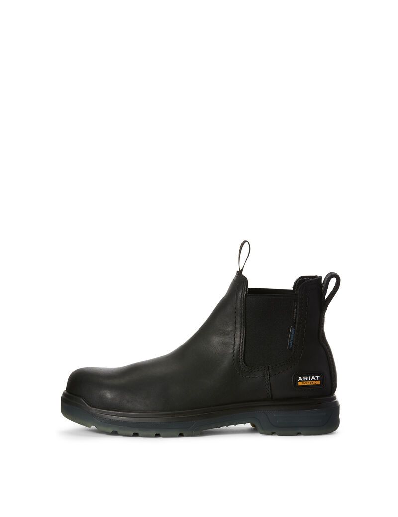 Bottines Chelsea Ariat Turbo Imperméables Carbon Embout Travail Noir Homme | GPB-81316331