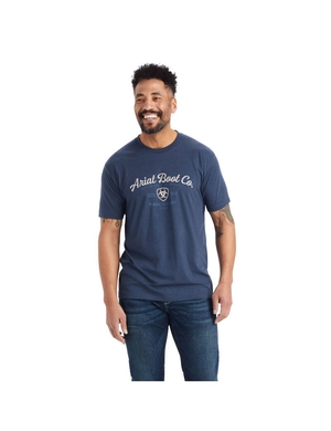 T Shirts Ariat Catégories Crest Bleu Marine Homme | BRI-94041634