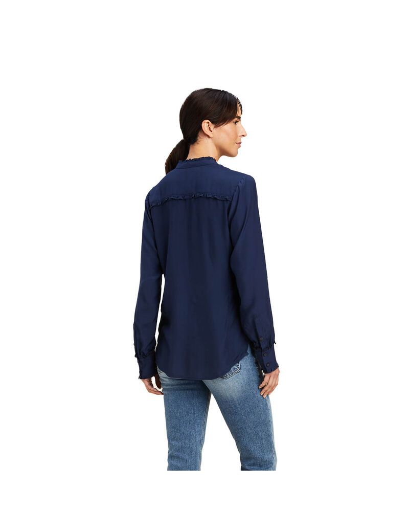 Hauts Ariat Clarion Blouse Bleu Marine Femme | BGD-61536625