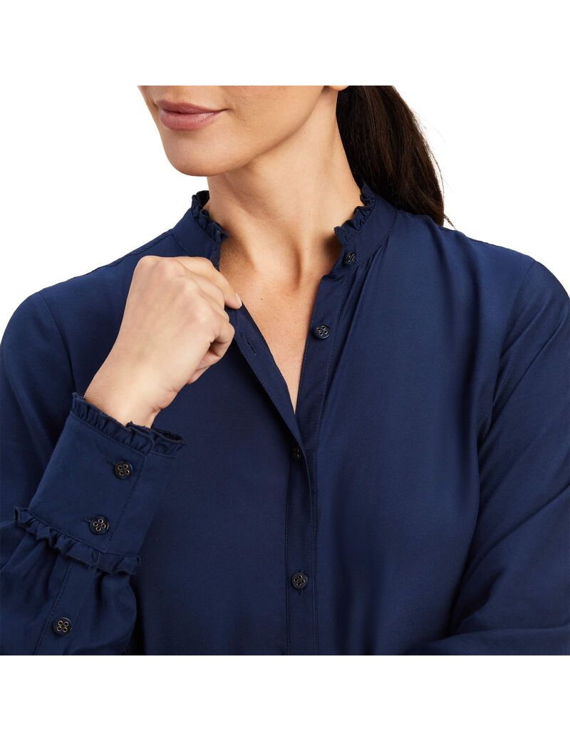 Hauts Ariat Clarion Blouse Bleu Marine Femme | BGD-61536625