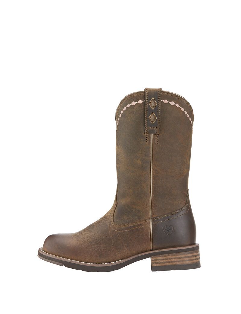 Bottes Western Ariat Unbridled Roper Marron Femme | GHR-32688548