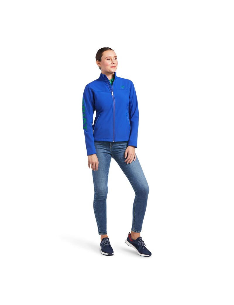 Vestes Ariat New Team Softshell Bleu Femme | LKO-06362612