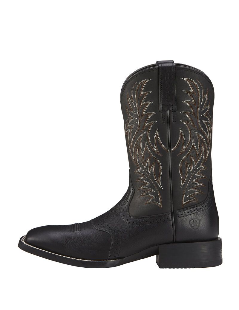 Bottes Western Ariat Sport Larges Square Embout Noir Homme | XWU-11960291