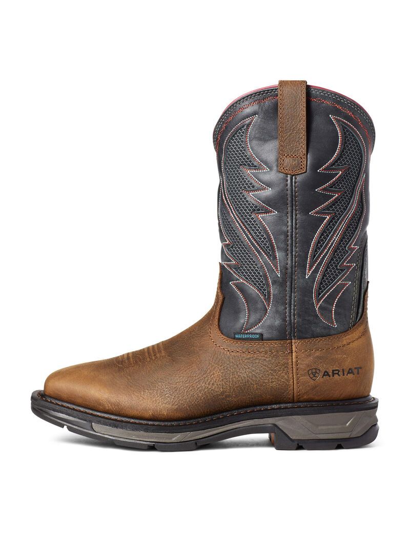 Bottes Imperméables Ariat WorkHog XT VentTEK Travail Marron Homme | QLN-69200362