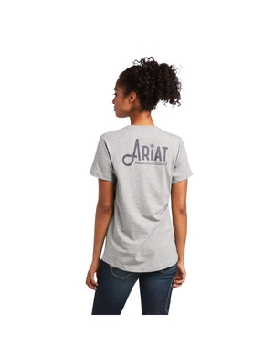 Vêtements De Travail Ariat Rebar Workman Graphique Logo T Shirts Grise Femme | FRJ-44604355