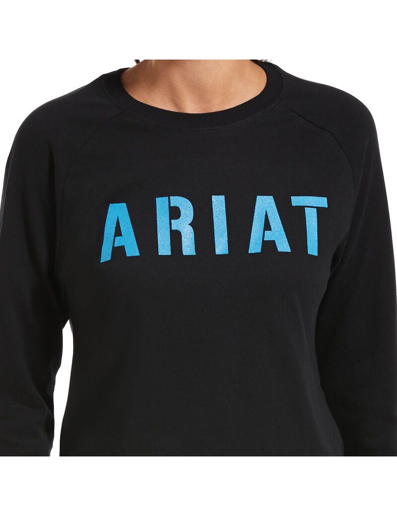 Vêtements De Travail Ariat Rebar CottonStrong Block T Shirts Noir Femme | ZGU-01340474