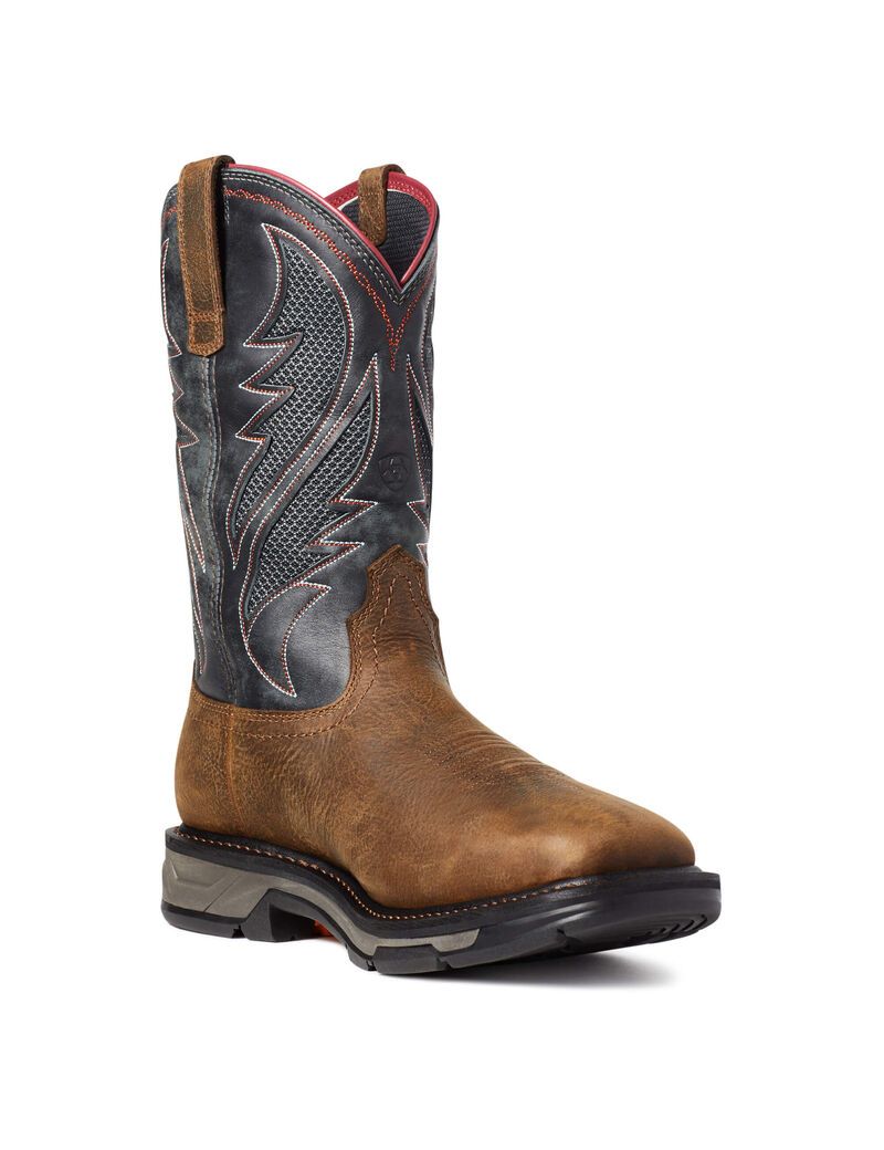 Bottes Imperméables Ariat WorkHog XT VentTEK Travail Marron Homme | QLN-69200362