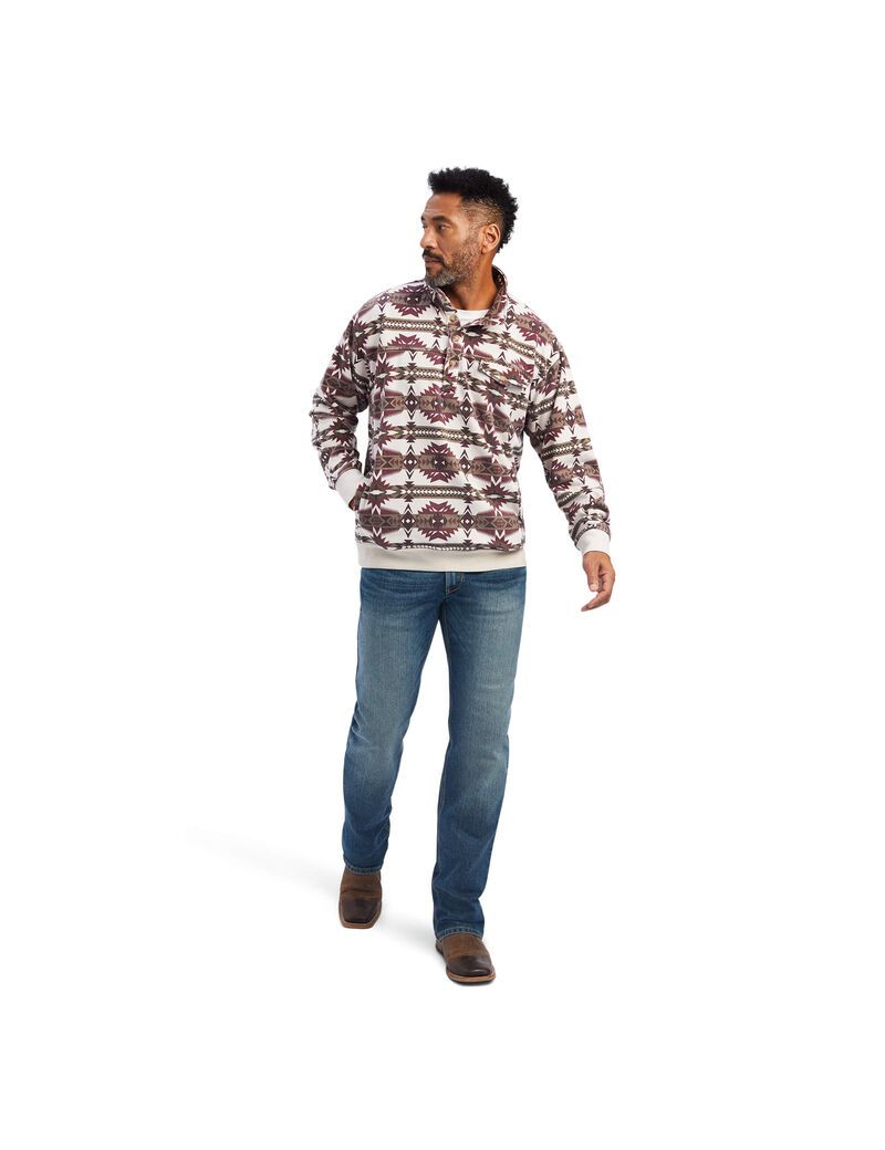 Chandails Ariat Printed Overdyed Washed Multicolore Homme | OEJ-76553940