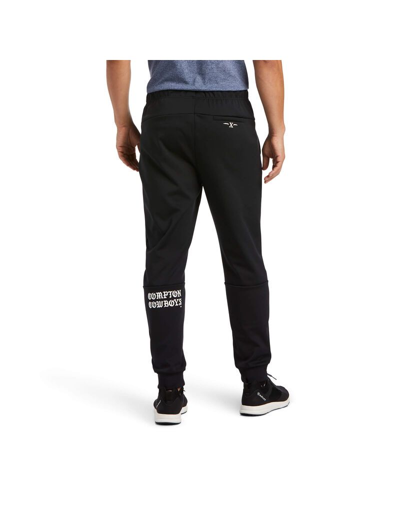 Pantalon Ariat Compton Cowboys Piste Noir Homme | CWP-53612040