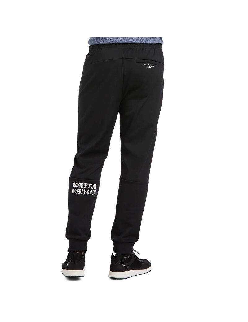 Pantalon Ariat Compton Cowboys Piste Noir Homme | CWP-53612040