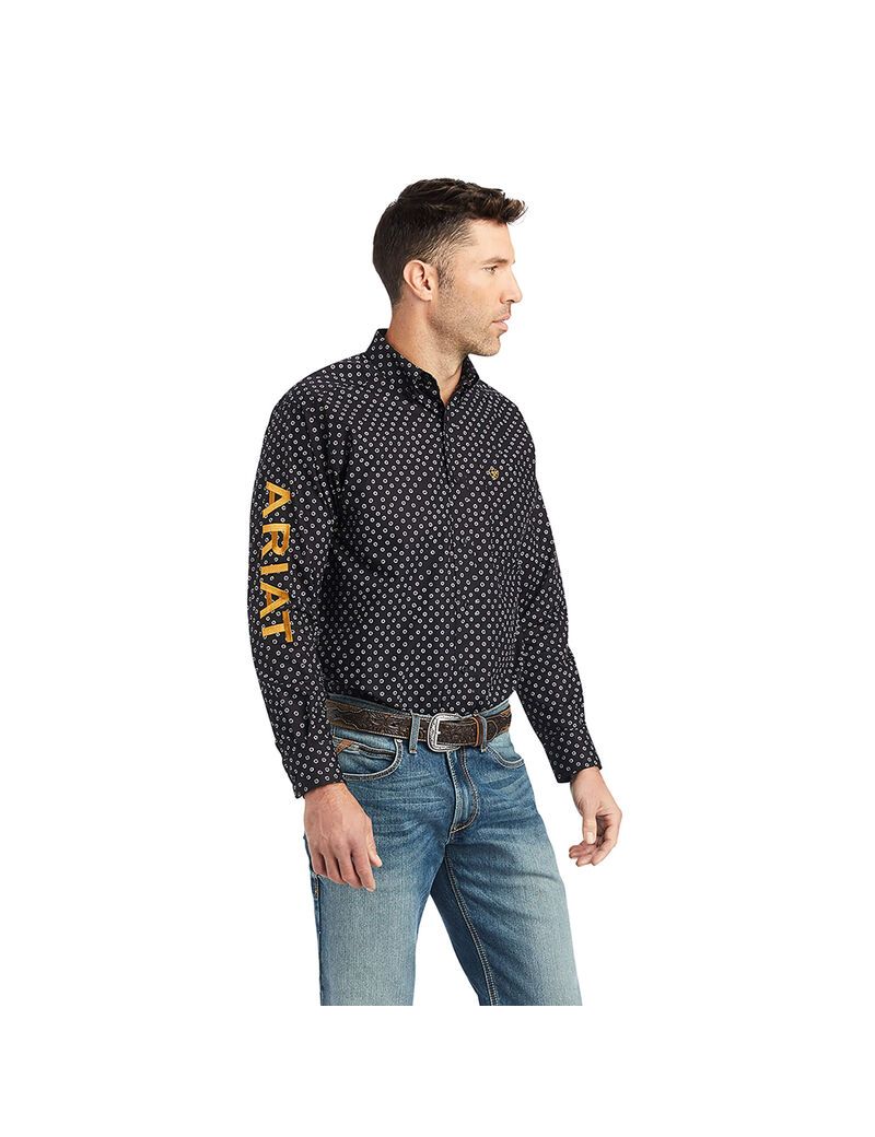 Chemises De Costume Ariat Team Conor Classiche Fit Noir Homme | EME-29058762