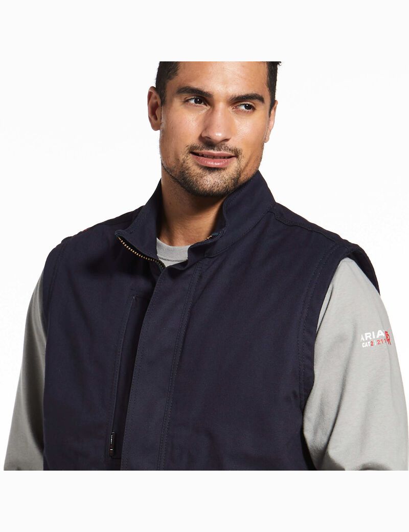 Gilet Ariat FR Workhorse Insulated Bleu Marine Homme | ZHI-78395815