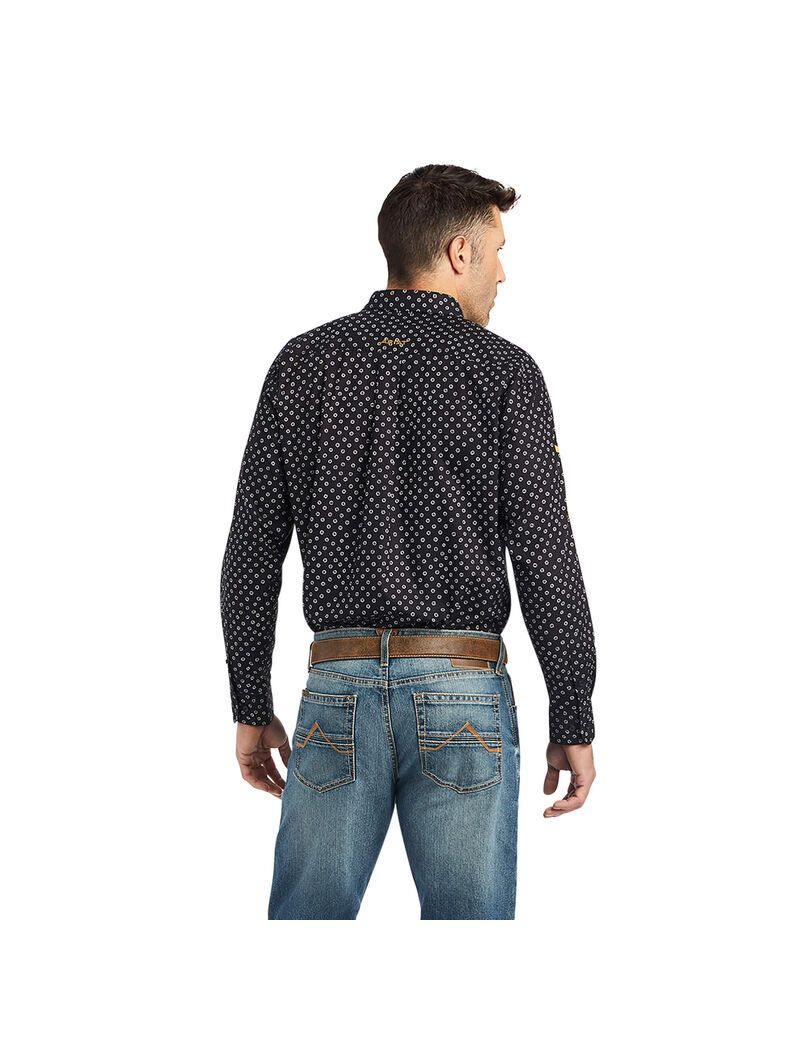 Chemises De Costume Ariat Team Conor Classiche Fit Noir Homme | EME-29058762