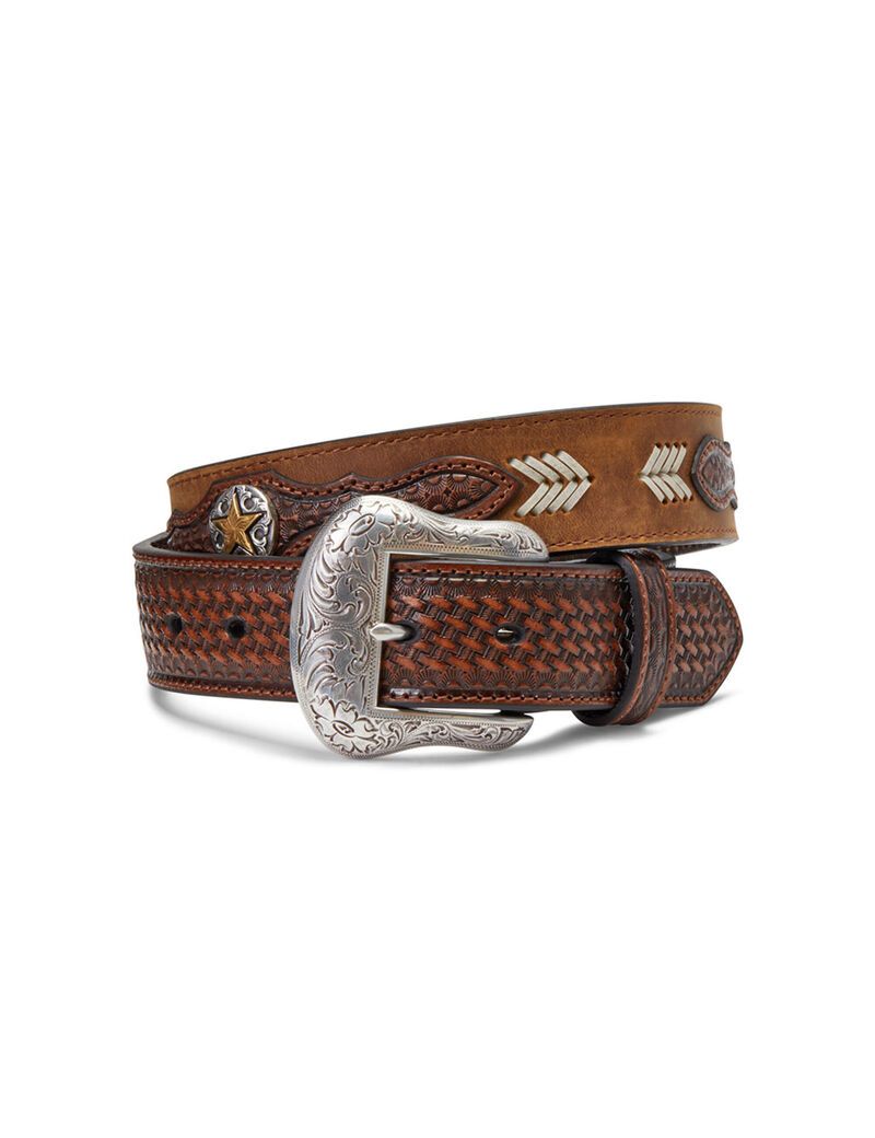 Ceintures Ariat Gold Star Medallion Marron Homme | HKE-26546510